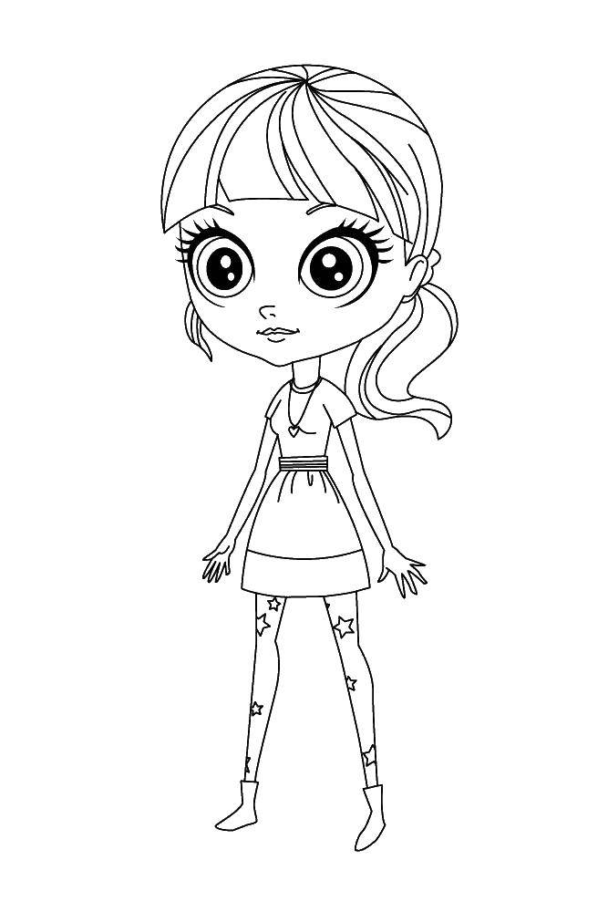 Coloring Girl. Category For girls. Tags:  girl, doll, for girls.