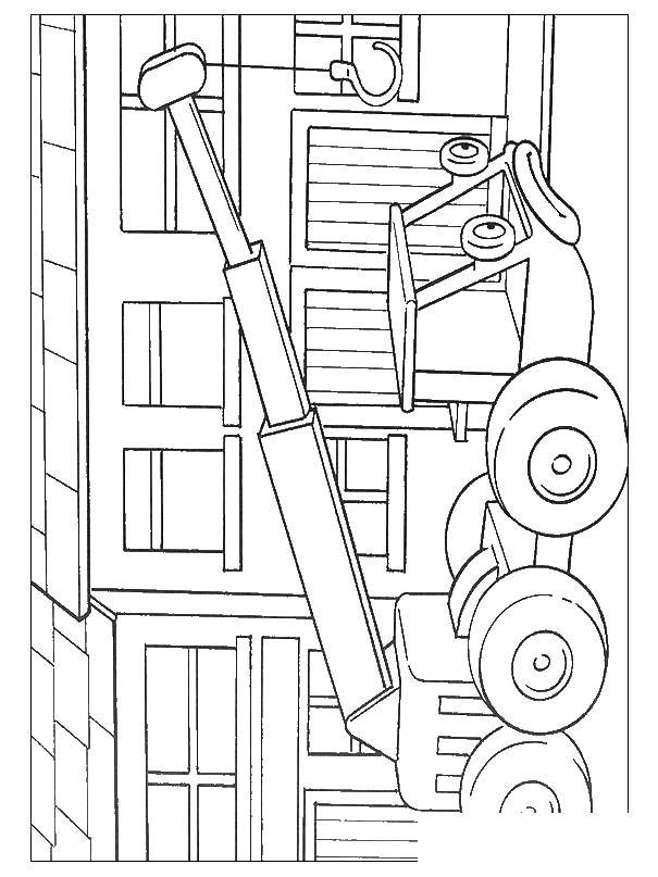 Coloring Tractor. Category nice. Tags:  Truck.