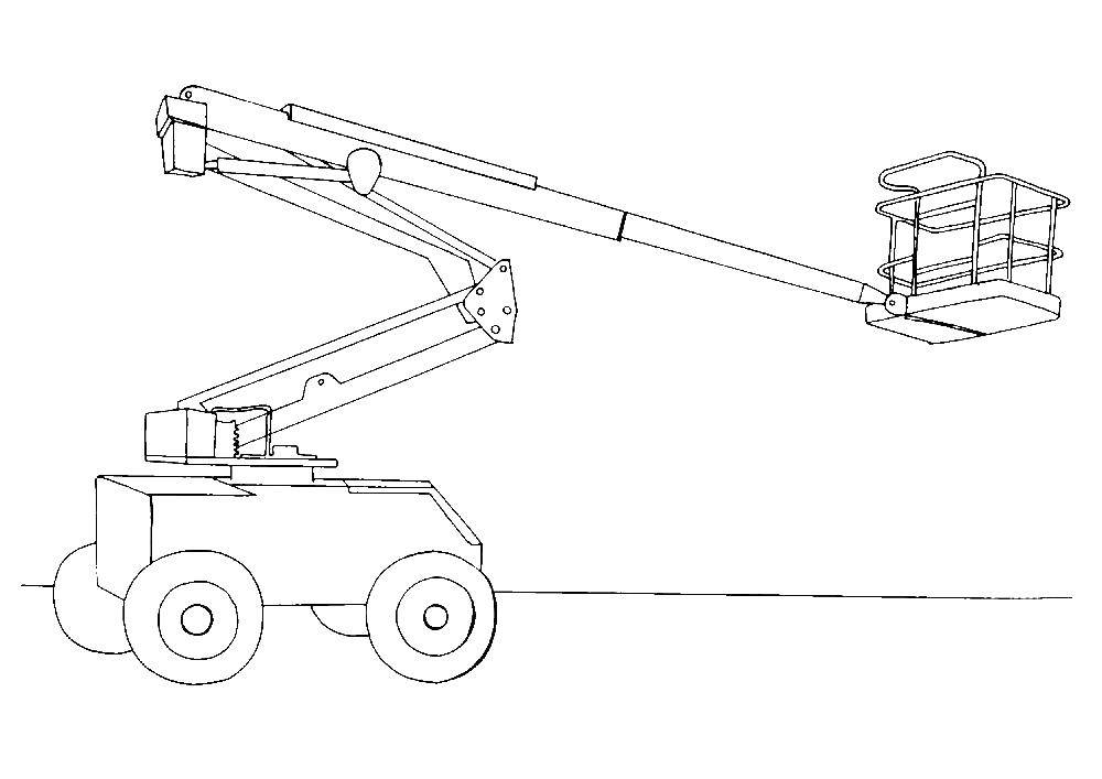 Coloring Crane. Category machine . Tags:  Crane.