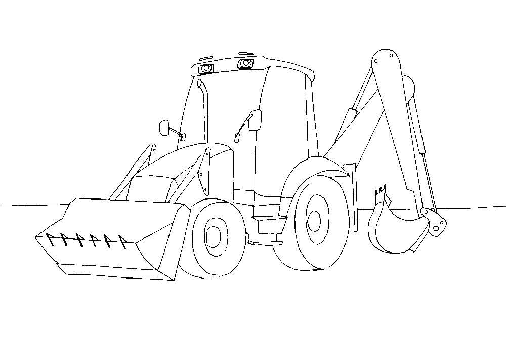 Coloring Tractor. Category nice. Tags:  tractor.