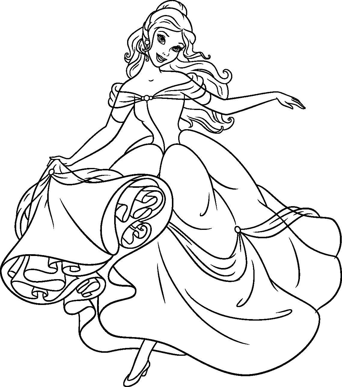 Coloring Beauty and the beast. Category Princess. Tags:  Princess , tale, cartoon, beauty and the Beast.