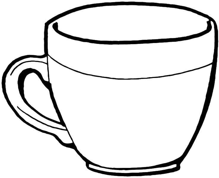 Coloring Mug. Category dishes. Tags:  dinnerware, Cup, mug.