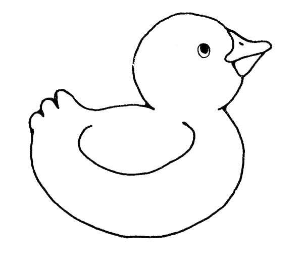 Coloring Duck. Category The contours for cutting out the birds. Tags:  duckling.