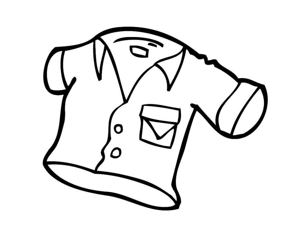 Coloring Shirt. Category the clothes and the doll. Tags:  shirt.