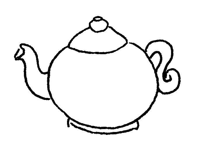 Coloring Teapot. Category dishes. Tags:  crockery, kettle.