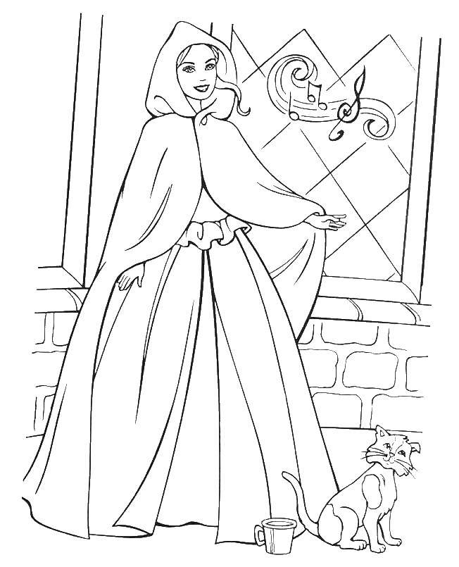 Coloring The Princess and the beggar. Category Barbie . Tags:  a Princess , a beggar.