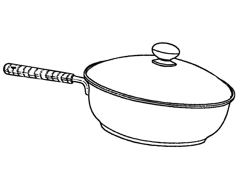 Coloring Pan. Category dishes. Tags:  dishes, pans.
