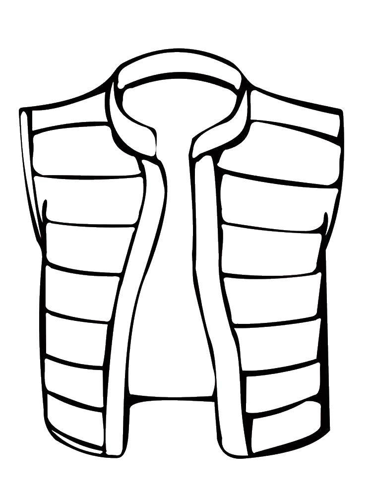 Coloring Vest. Category Clothing. Tags:  clothing, vest, vest.
