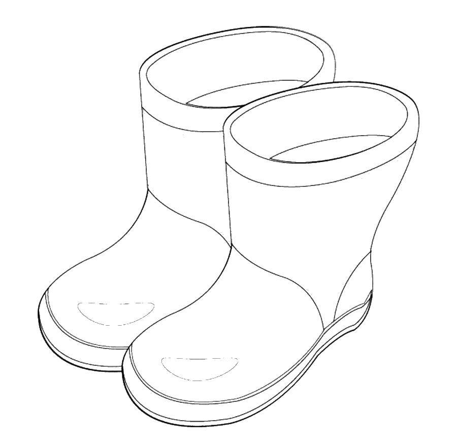 Coloring Boots. Category shoes. Tags:  boots, shoes.