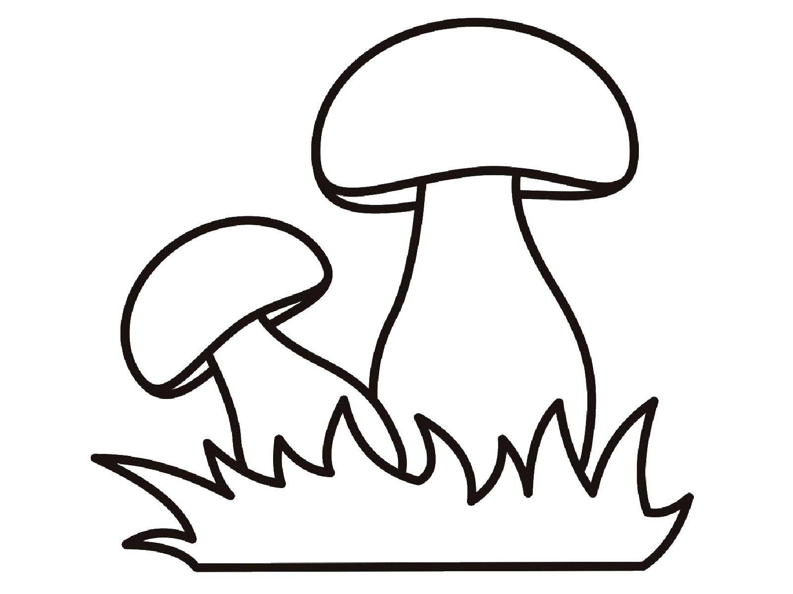 Название: Раскраска Грибочки. Категория: грибы. Теги: грибы.