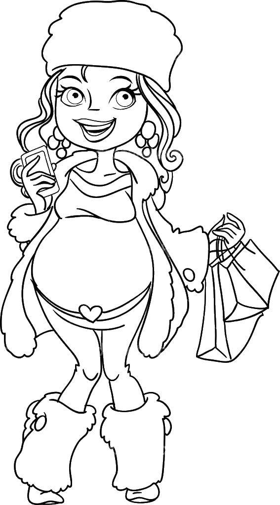 Coloring Fashionista. Category For girls. Tags:  girl , fashionista, fashion, for girls.