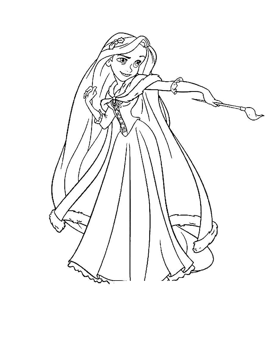 Coloring Rapunzel complicated story. Category coloring pages Rapunzel tangled. Tags:  Rapunzel .
