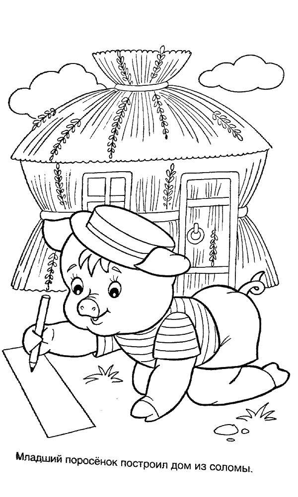 Coloring Pig writes. Category Fairy tales. Tags:  the pig.