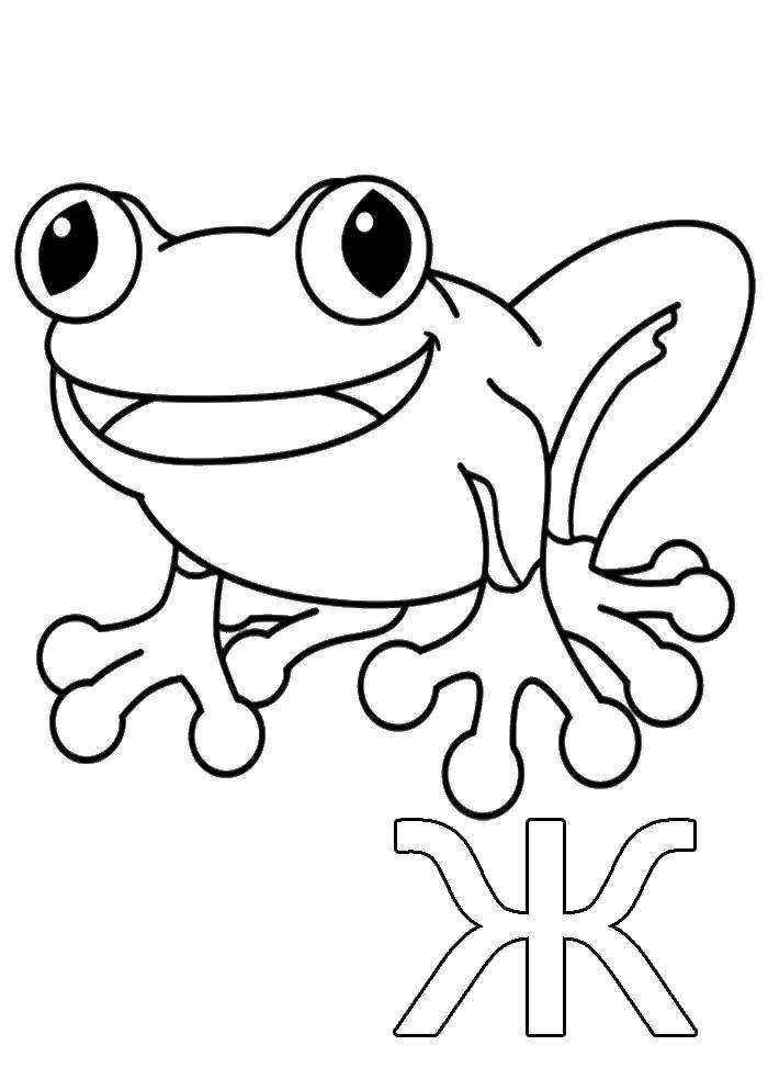 Coloring Toad. Category Animals. Tags:  toad.