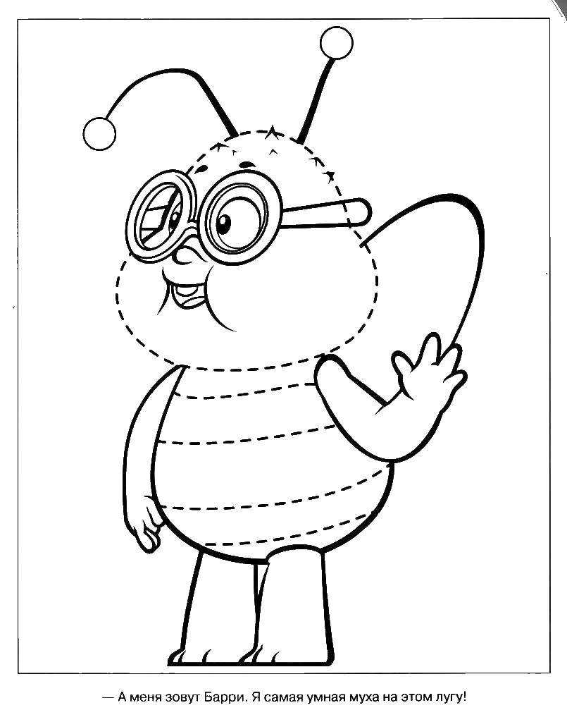 Coloring Fly Barry. Category the bee May. Tags:  the bee May, Barry.