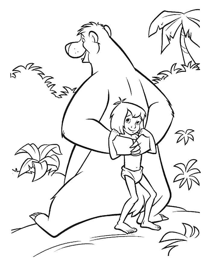 Coloring Baloo and Mowgli. Category Mowgli. Tags:  Mowgli.