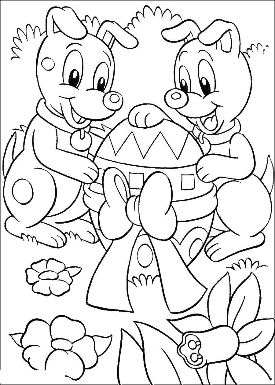 Coloring Easter egg patterns. Category Christ is risen. Tags:  Easter, eggs, patterns.