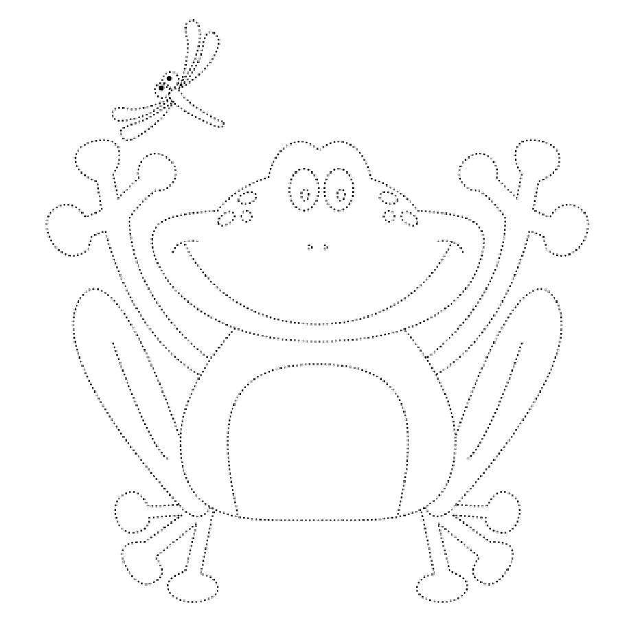 Coloring Trace the contour and color. Category the frog. Tags:  Pattern , stroke path.