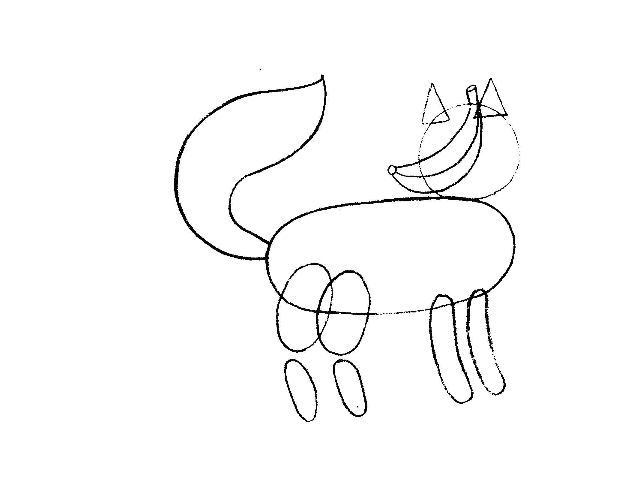 Coloring Draw a Fox. Category the Fox. Tags:  Fox, draw.