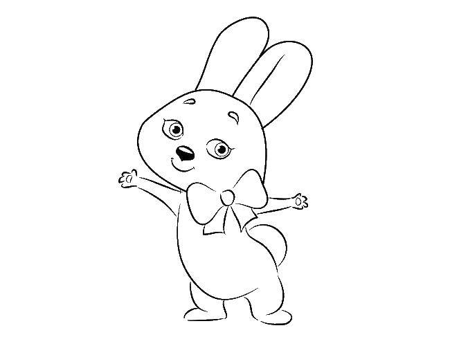 Coloring A picture of a Bunny. Category Animals. Tags:  draw, Bunny.