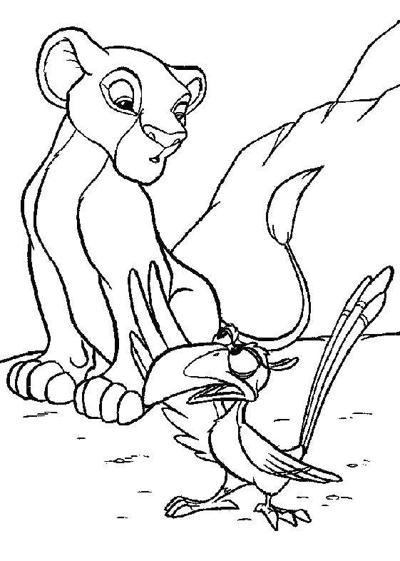 Coloring The lion king Simba. Category The lion king. Tags:  lion king cartoon.