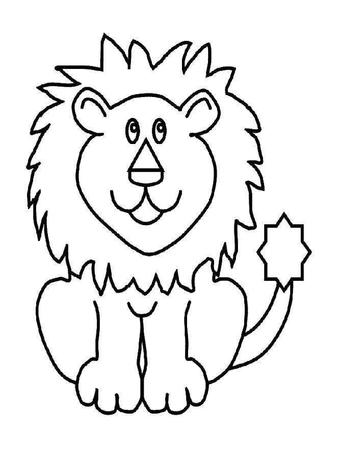 Coloring Leo. Category lion. Tags:  lion animal.