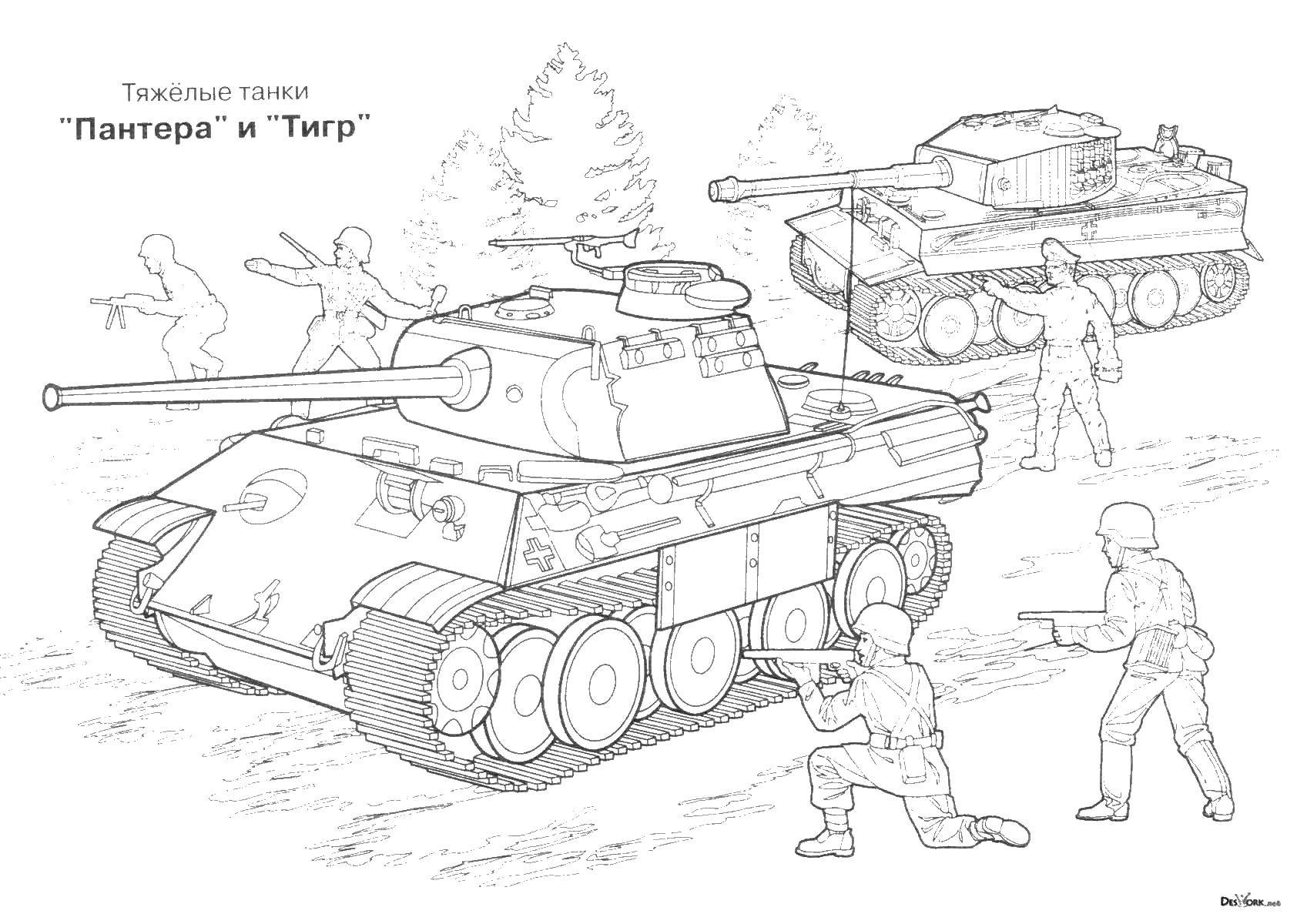 Coloring Tanks. Category military. Tags:  Tanks.