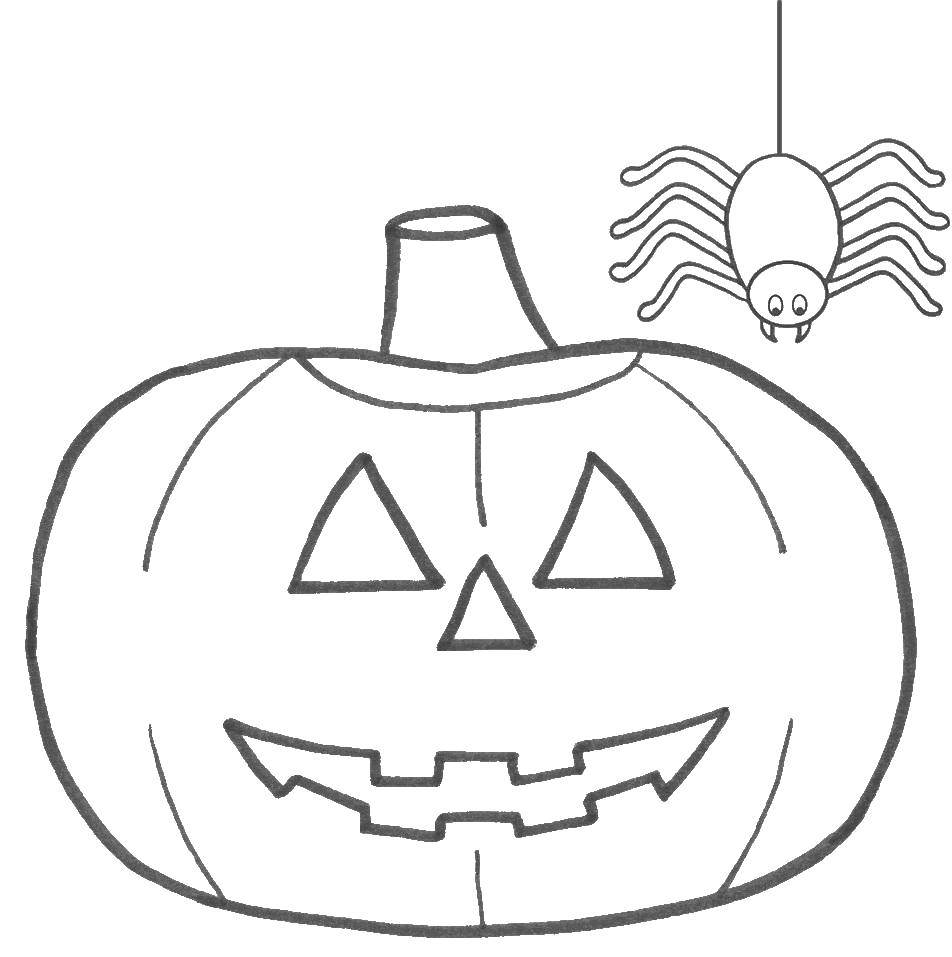 Coloring Pumpkin on Halloween. Category Halloween. Tags:  pumpkin.