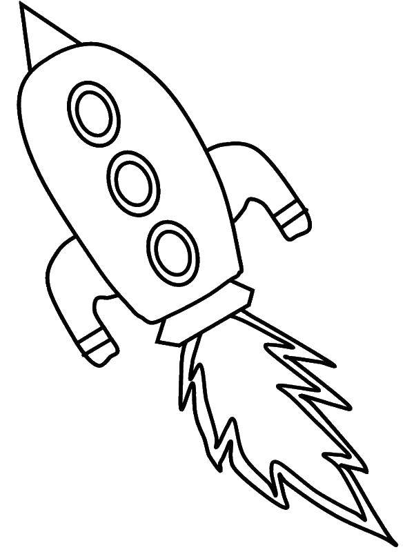 Coloring Rocket. Category spaceships. Tags:  space, spaceship, Shuttle, rocket.