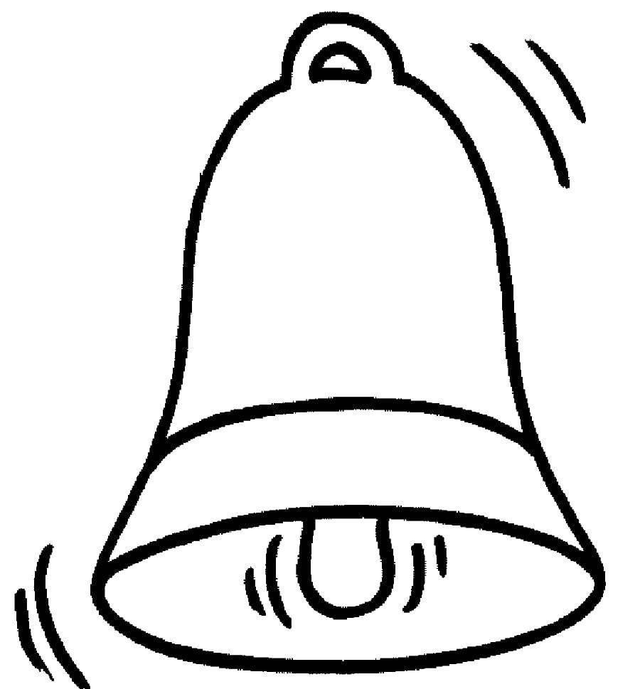Coloring Bell. Category simple coloring. Tags:  bell, call.