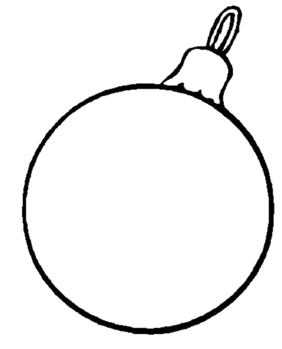 Coloring Ball. Category simple coloring. Tags:  the ball.