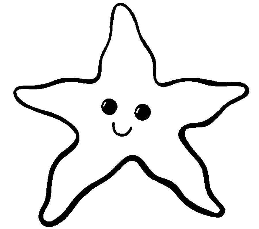 Название: Раскраска Звезда. Категория: простые раскраски. Теги: звезда.