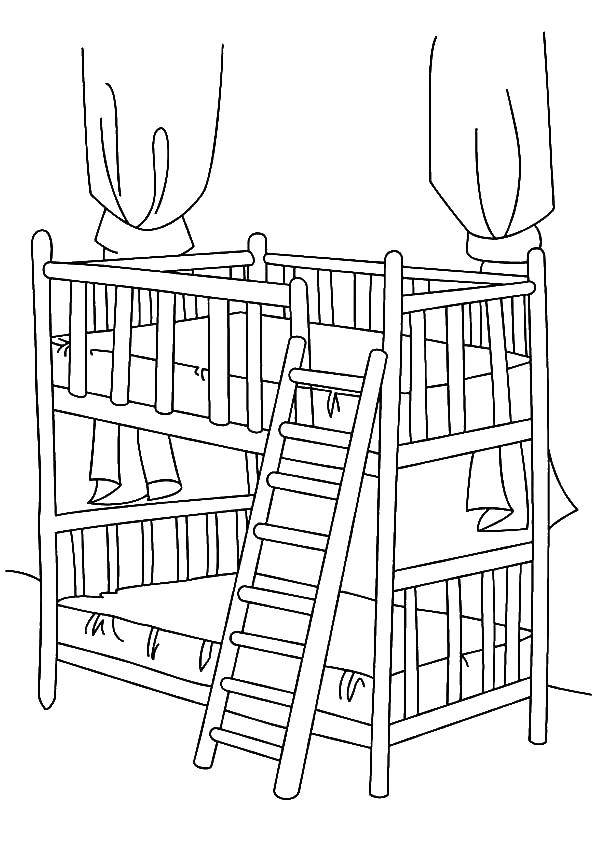 Coloring Two fierce bed. Category The bed. Tags:  two furious, bed.