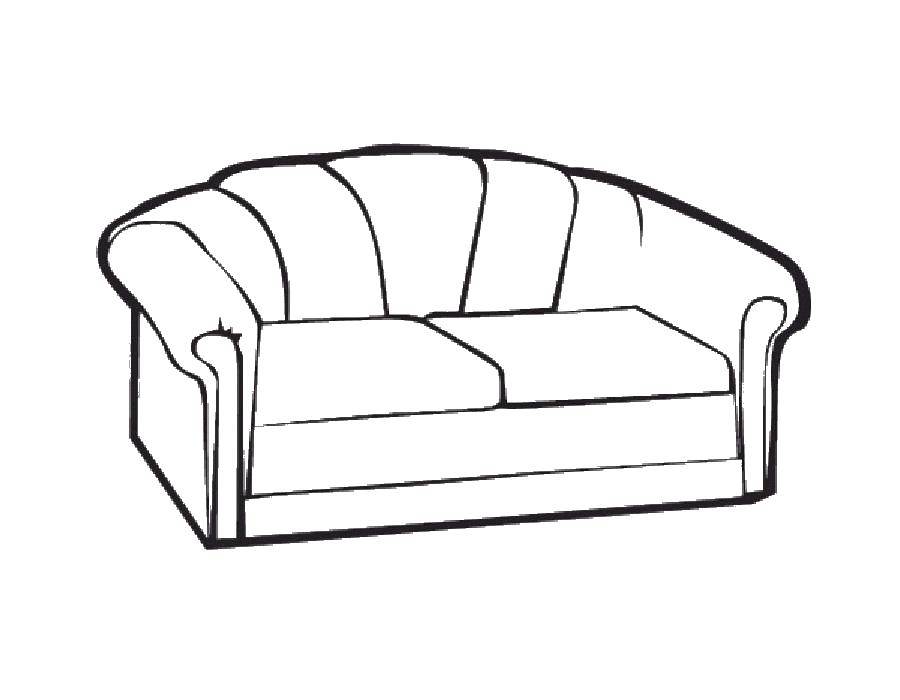 Coloring The couch. Category furniture. Tags:  Furniture.