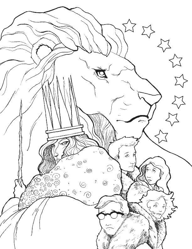 Coloring The Chronicles of Narnia: the lion, the witch and the wardrobe. Category Chronicles Of Narnia. Tags:  Chronicles of Narnia, the lion, the witch, magic closet.