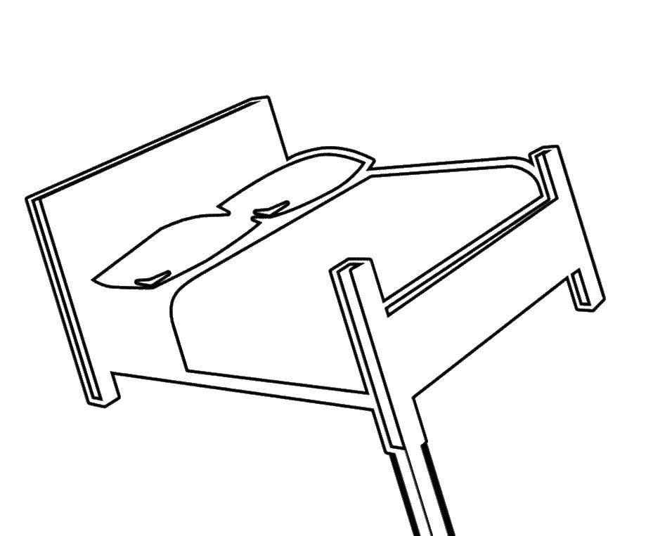 Coloring Bed. Category furniture. Tags:  Furniture.