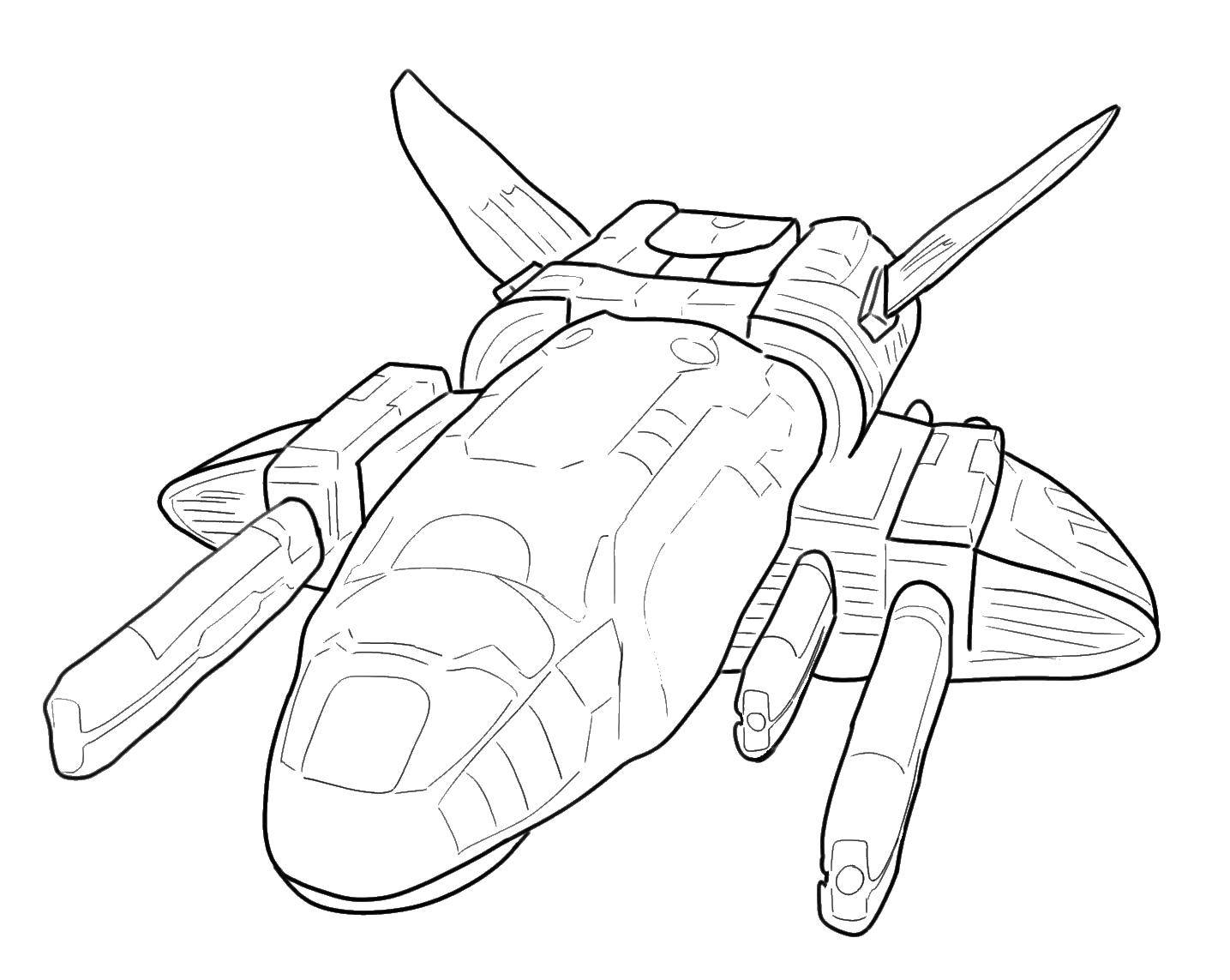 Coloring Space Shuttle. Category spaceships. Tags:  space ship , Shuttle, space.
