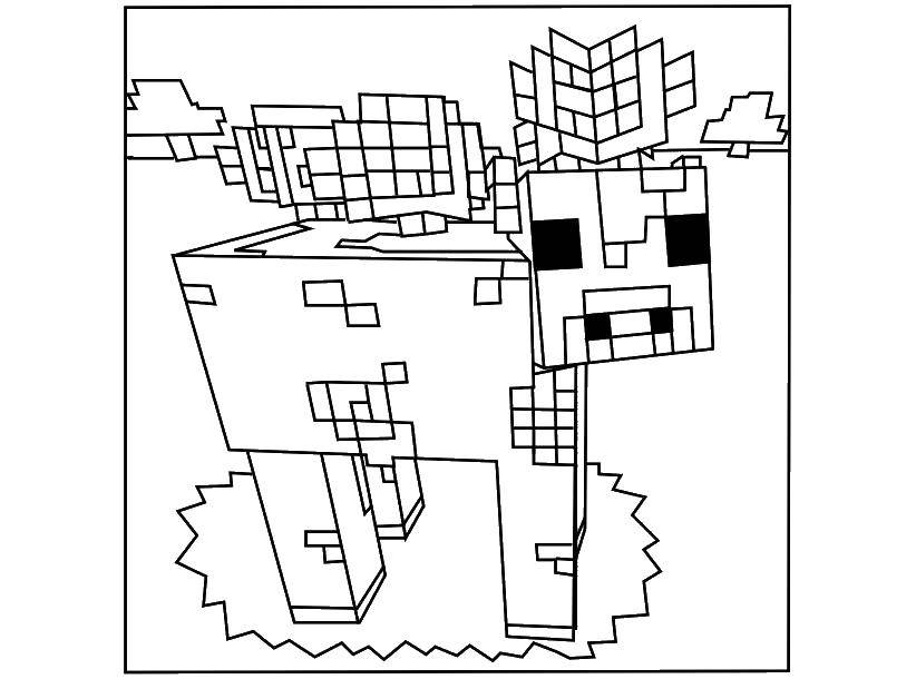 Coloring Minecraft. Category The character from the game. Tags:  Games, Minecraft.