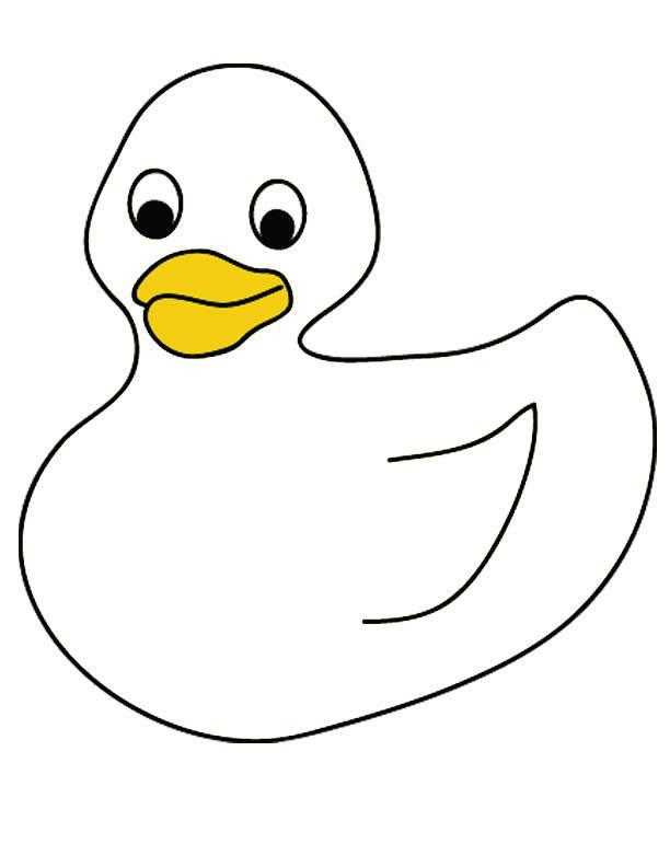 Coloring Duck. Category The contours for cutting out the birds. Tags:  duck.