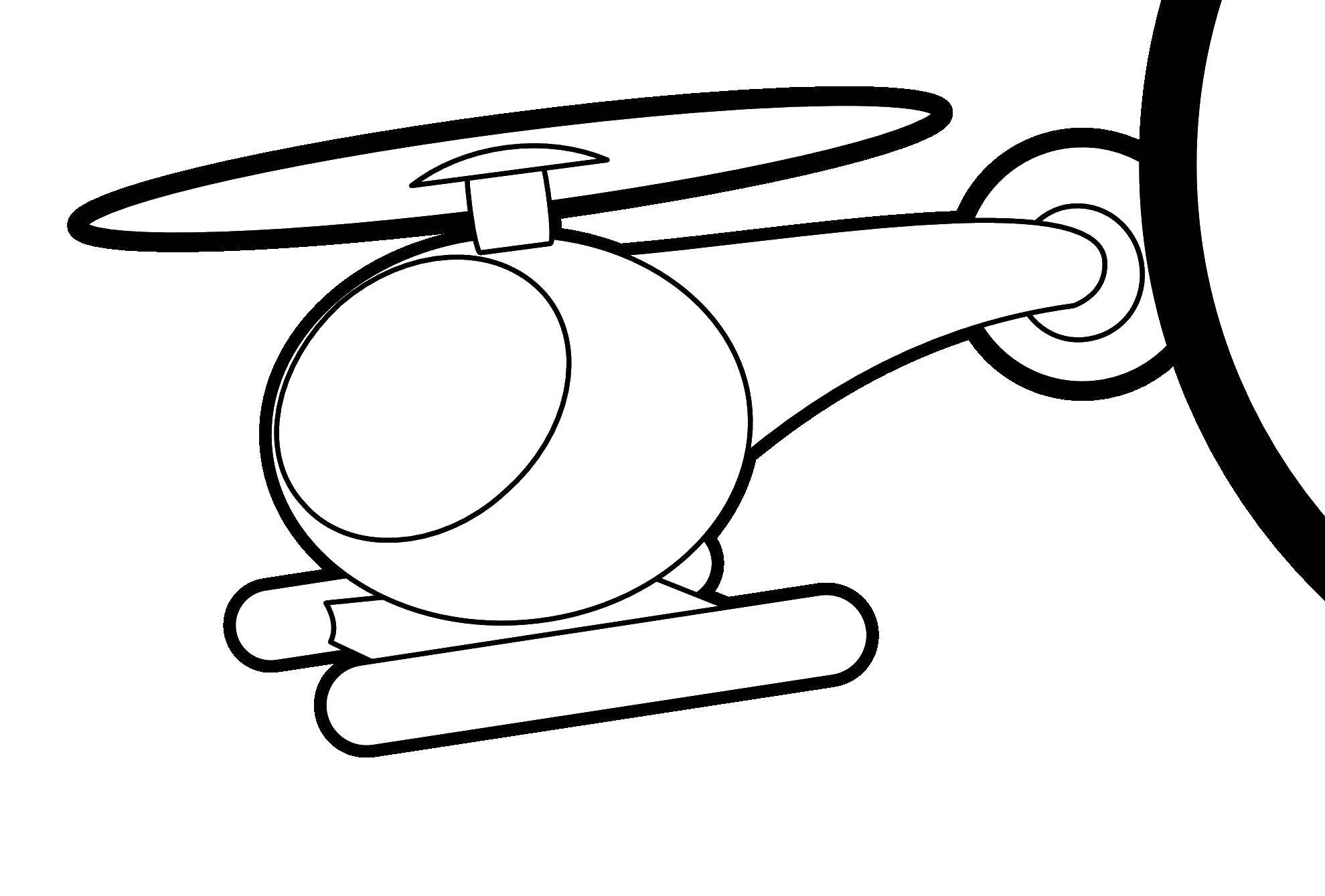 Coloring Helicopter. Category Helicopters. Tags:  helicopter, air transportation, sky.