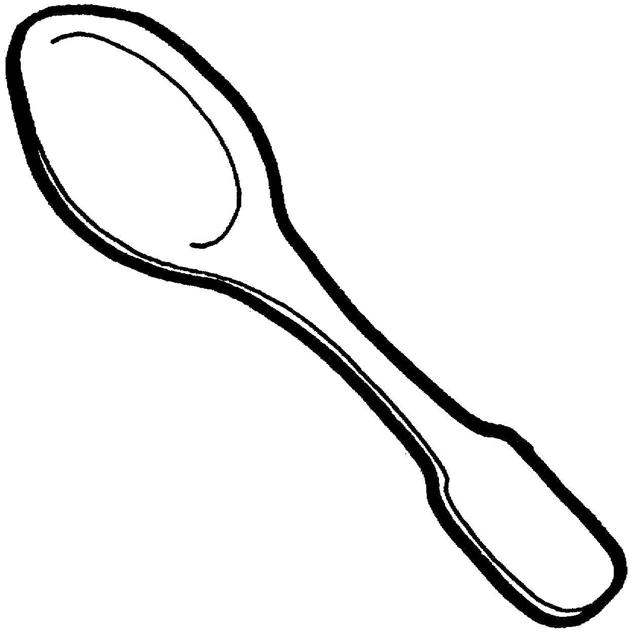 Coloring Spoon. Category spoon. Tags:  Crockery, Cutlery.