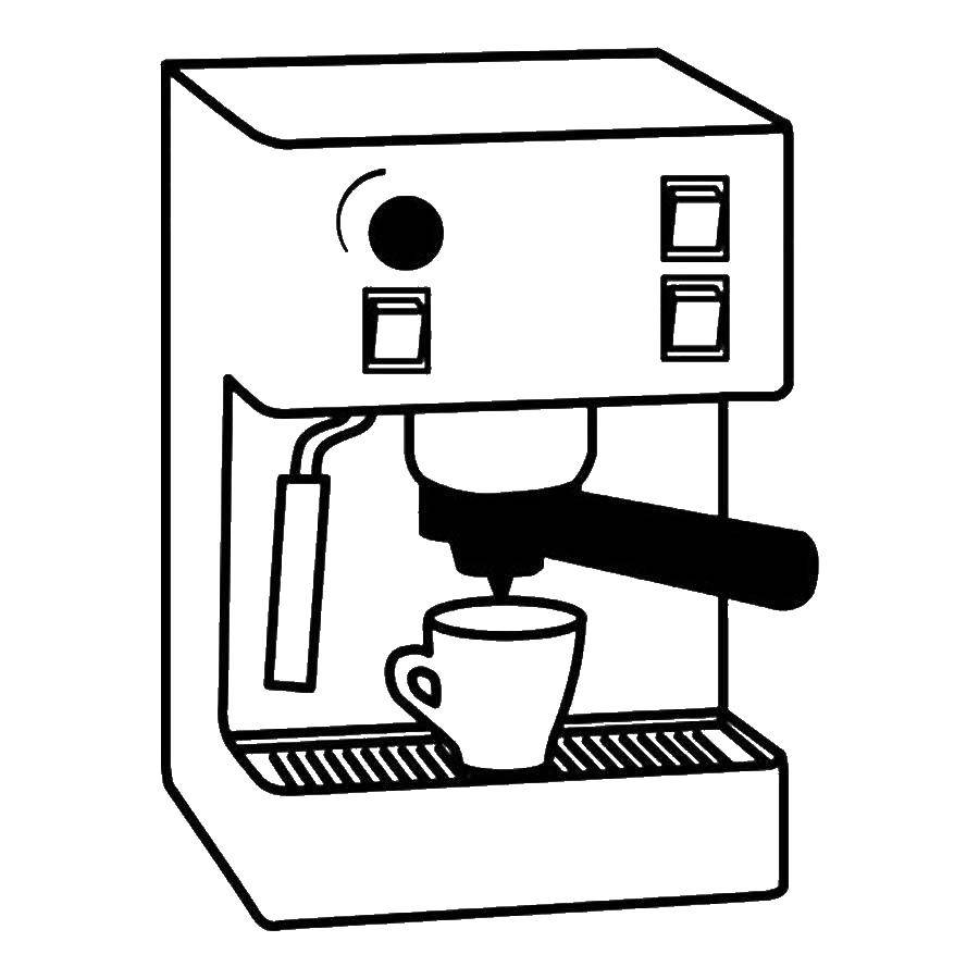 Coloring Coffee maker. Category Technique. Tags:  Technique.