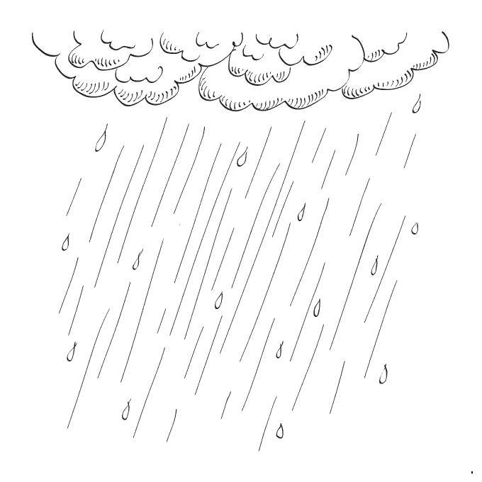 Название: Раскраска Дождик. Категория: дождь. Теги: Дождь, тучи.