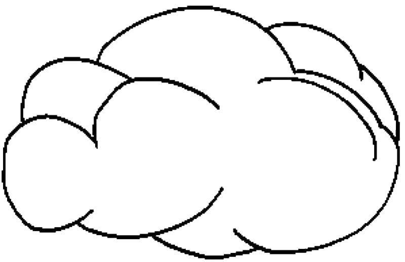 Coloring Cloud. Category cloud. Tags:  the sky, cloud.