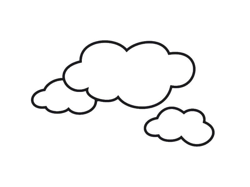 Coloring Clouds. Category cloud. Tags:  the sky, clouds.