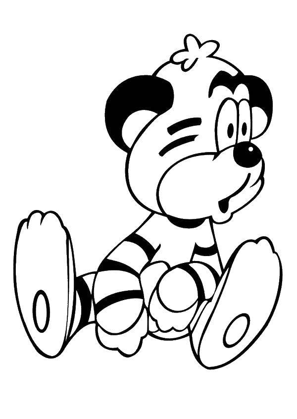 Coloring Tiger. Category Cartoon character. Tags:  Cartoon character.