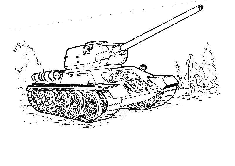 Coloring Tank. Category military. Tags:  tank.