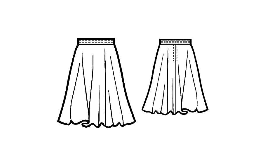 Coloring Skirts. Category skirt. Tags:  clothing, skirt.