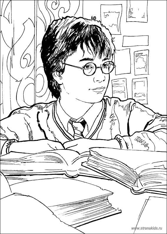 Coloring Harry Potter. Category Harry Potter. Tags:  Harry Potter cartoon.