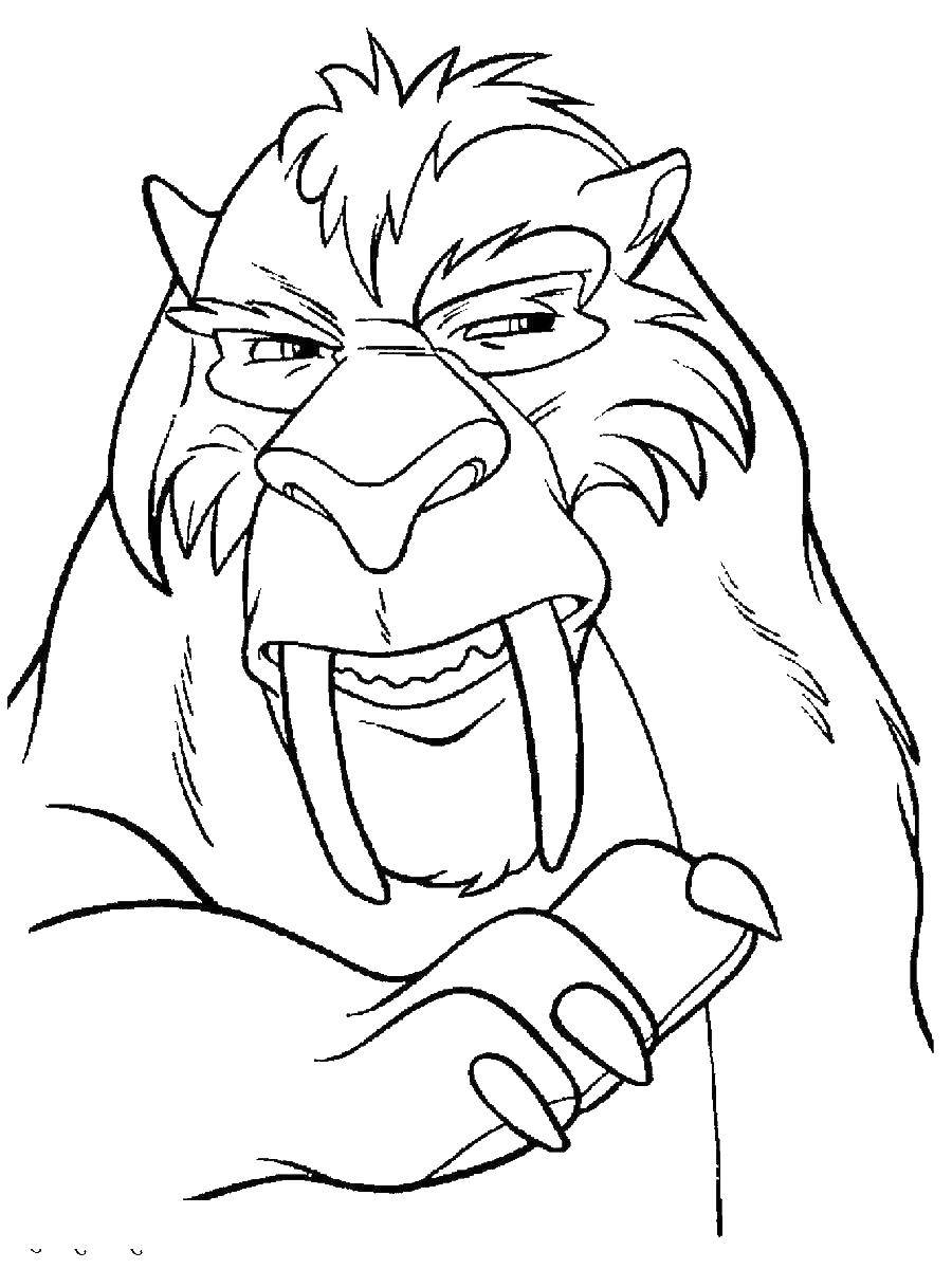 ice age 4 shira coloring pages